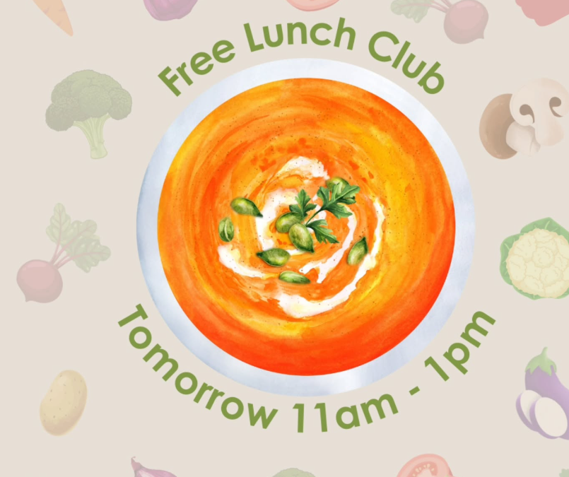Community free lunches and cooking classes