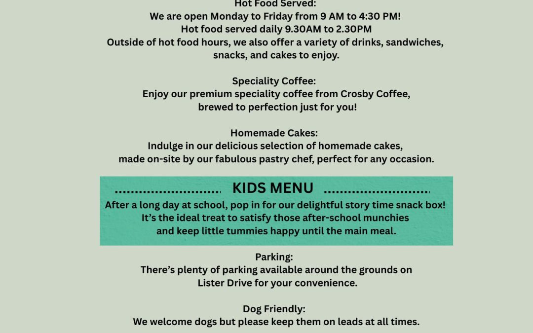 Cafe discount extended!